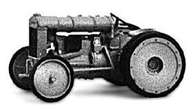 Jordan Fordson Industrial Tractor Plastic Model Kit HO Scale #219 Jordan Fordson Industrial Tractor Plastic Model Kit HO Scale #219