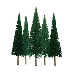JTT Pine Trees (6 to 10) 12 pack O Scale Model Railroad Tree #92004
