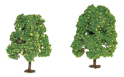 JTT Lemon Tree Grove 4.5 to 5 inch (2) O Scale Model Railroad Tree Scenery #92127