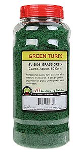 JTT Grass Green Coarse Turf 60 Cubic Inches Model Railroad Ground Cover #95098