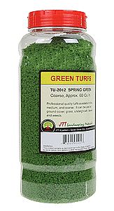 JTT Spring Green Coarse Turf 60 Cubic Inches Model Railroad Ground Cover #95101