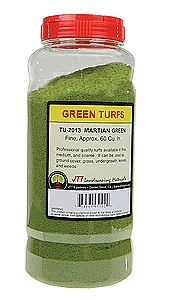 JTT Martian Green Fine Turf 60 Cubic Inches Model Railroad Ground Cover #95102
