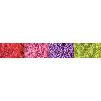 JTT Blossom Flowering Turf Coarse (red, pink, purple, yellow) Model Railroad Ground Cover #95147