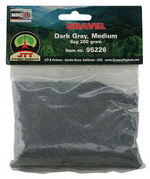 JTT Gravel Dark Gray Medium 200g Model Railroad Scenery Ballast #95226 JTT Gravel Dark Gray Medium 200g Model Railroad Scenery Ballast #95226