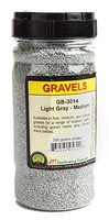 JTT Light Gray Medium Gravel (350g Shaker) Model Railroad Ground Cover Scenery #95314