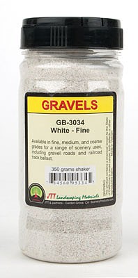 JTT Scenery Products Ballast and Gravel White Mix Medium/200gm 