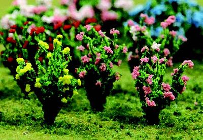 Assorted Flower Plants #1 10/pk JTT Scenery Products 95560 O Scale 