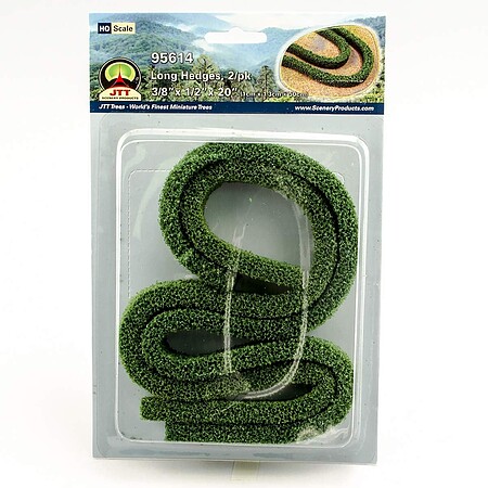 JTT Long Hedge 3/8 x 1/2 x 20 (2) HO Scale Model Railroad Grass Scenery #95614