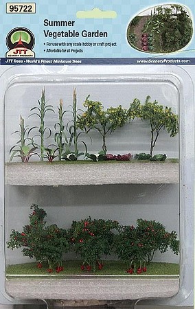 JTT Summer Vegetable Garden Set Scale Model Railroad Grass Scenery #95722