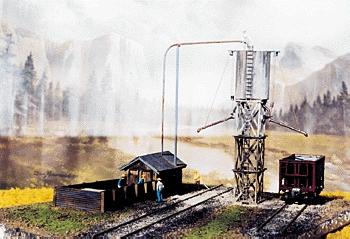 JV Double Track Sand Tower & Drying House Kit N Scale Model Railroad Building #1008