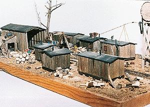 JV Boyd Logging Camp Wood Kit N Scale Model Railroad Buidling #1018