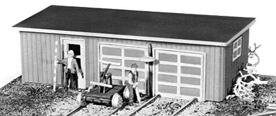 JV Section Tool House Kit pkg(2) HO Scale Model Railroad Building #2005