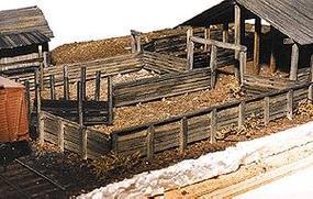 JV Alden Farms Stockyard Wood Kit HO Scale Model Railroad Building #2028 JV Alden Farms Stockyard Wood Kit HO Scale Model Railroad Building #2028