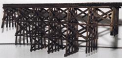 JV Timber Trestle Bridge (Builds up to 16 x 18) O Scale Model Railroad Bridge #4014