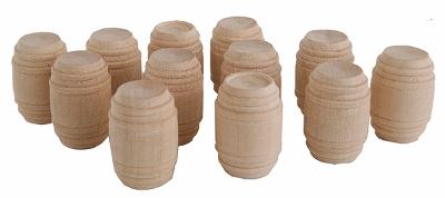 JV Wooden barrels        12/ - O-Scale (12)