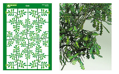 JsWorks Multi-Scale Oak Leaves (Colored Paper)