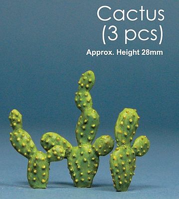 JsWorks 1 Cactus (3pcs) (Unpainted Resin)