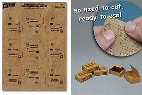 JsWorks 1/35 Combat Ration Medium Boxes (9pcs) (Pre-cut Cardboard) JsWorks 1/35 Combat Ration Medium Boxes (9pcs) (Pre-cut Cardboard)