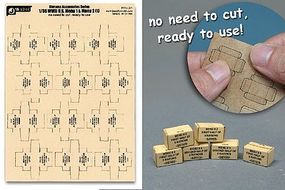JsWorks 1/35 WWII US Military MRE Small Boxes (12pcs) (Pre-cut Cardboard) JsWorks 1/35 WWII US Military MRE Small Boxes (12pcs) (Pre-cut Cardboard)