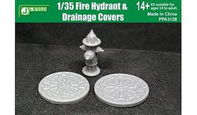JsWorks 1/35 Fire Hydrant & 2 Drainage Covers (Resin Kit) JsWorks 1/35 Fire Hydrant & 2 Drainage Covers (Resin Kit)