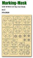 JsWorks 1/35 WWII US Star in Circle #2 Marking Mask JsWorks 1/35 WWII US Star in Circle #2 Marking Mask