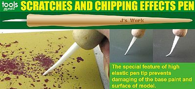 JsWorks Scratches & Chipping Effects Pen w/Wooden Handle