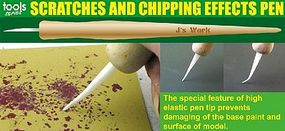JsWorks Scratches & Chipping Effects Pen w/Wooden Handle JsWorks Scratches & Chipping Effects Pen w/Wooden Handle