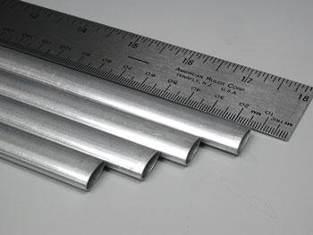 K-S (bulk of 4) Streamline Aluminum Tube .014 x 1/2 x 35 (4) Hobby and Craft Metal Tubing #1103