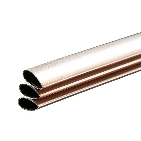 K-S Streamline Aluminum Tube .014 x 5/8 x 35 (3) Hobby and Craft Metal Tubing #1104