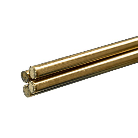 K-S 1/4x36 Solid Brass Rod (4)