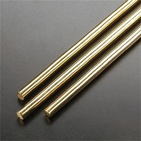 K-S Round Brass Rod 1/4 x 36 (4) Hobby and Craft Metal Wire and Metal Rod #1165