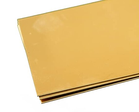 K-S (bulk of 3) Brass Sheet .032 x 4 x 10 (3) Hobby and Craft Metal Sheet #253