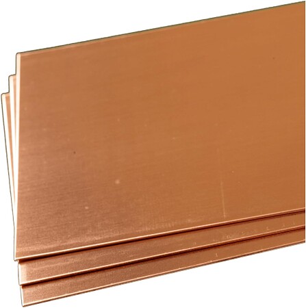 K-S Copper Sheet .025 x 4 x 10 (3) Hobby and Craft Metal Sheet #259