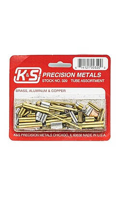 K-S Tube Assortment Hobby and Craft Metal Tubing #320