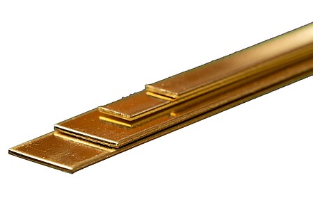 1/4 & 1/2 Bendable Brass Strip (4)