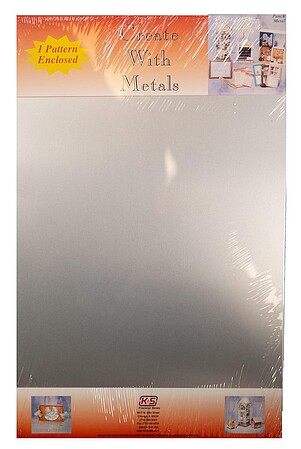 K-S Tin Coated Metal Sheet .013 x 12 x 18 Hobby and Craft Metal Sheet #6520