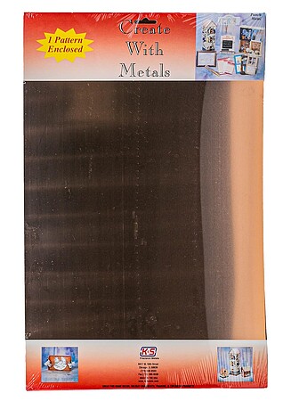 K-S Copper Metal Sheet .016 x 12 x 18 Hobby and Craft Metal Sheet #6540