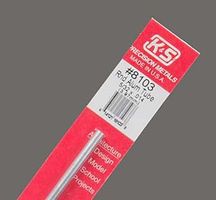 K-S Round Aluminum Tube .014'' x 5/32'' x 12'' Hobby and Craft Metal Tubing #8103