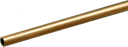 K-S Round Brass Tube .014 x 1/8 x 12 Hobby and Craft Metal Tubing #8127