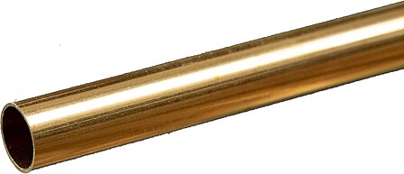 K-S Round Brass Tube .014'' x 11/32'' x 12'' Hobby and Craft Metal Tubing  #8134