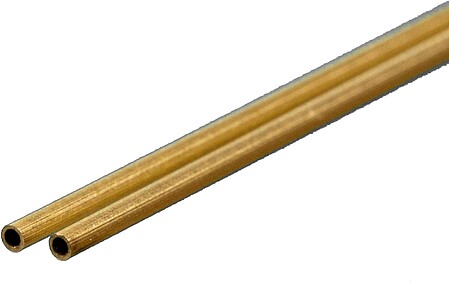 K-S Round Brass Tube .006 x 3/64 x 12 (2) Hobby and Craft Metal Tubing #815036