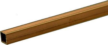 K-S Square Brass Tube .014 x 3/16 x 12 Hobby and Craft Metal Tubing #8153