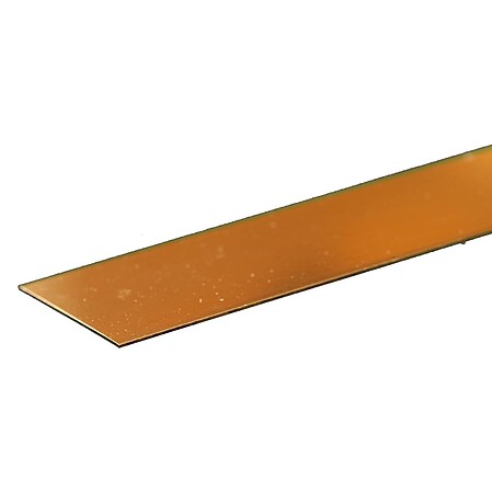 K-S Brass Strip .016'' x 1'' x 12'' Hobby and Craft Metal Strip #8232