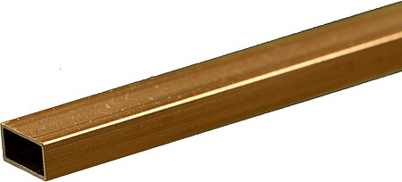 K-S Rectangular Brass Tube 5/32 x 5/16 x 12 Hobby and Craft Metal Tubing #8266