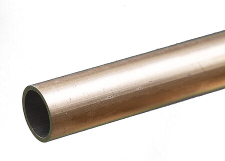 K-S Round Aluminum Tube .035 x 1/2 x 12 Hobby and Craft Metal Tubing #83035