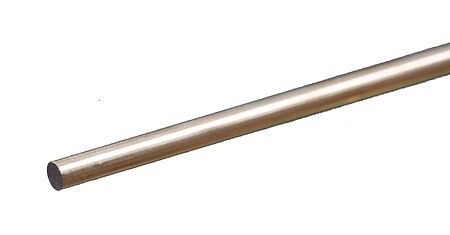 K-S Round Aluminum Rod 1/8 x 12 Hobby and Craft Metal Rod #83043