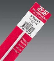 K-S Round Aluminum Rod 1/8'' x 12'' Hobby and Craft Metal Rod #83043