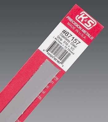 K & S Precision Metals 87157 .018 X1/2 STAINLESS STRIP 