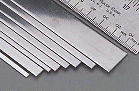 K-S Stainless Steel Strip .018 x 3/4 x 12 Hobby and Craft Metal Strip #87159