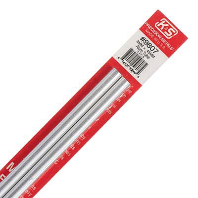 K-S Round Aluminum Tube .45mm x 8mm x 300mm (2) Hobby and Craft Metal Tubing #9807